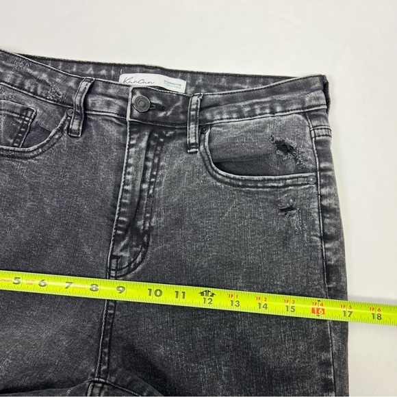 KanCan Jr Women’s Black Jeans Sz 7/27 Distressed/Ripped/Torn Pockets Stretch - Picture 9 of 13